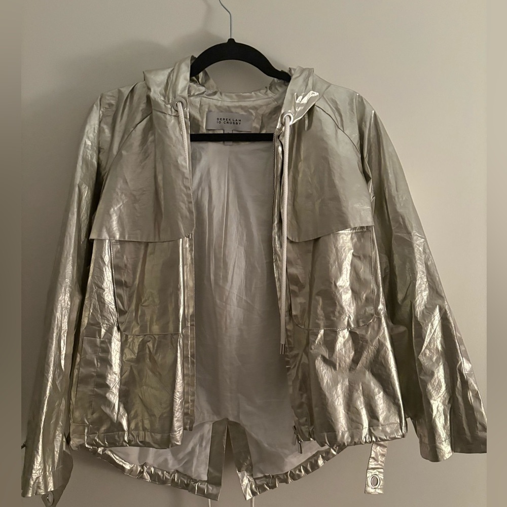 Derek Lam 10 Crosby Woman’s rain jacket - metallic/0
